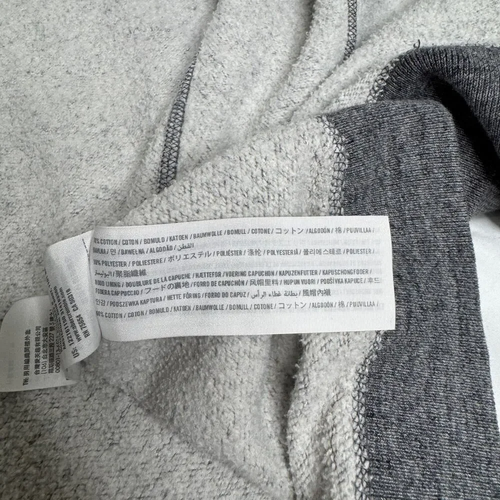 Abercrombie & Fitch VTG Muscle Hoodie Men’s Large Gray Y2K Mallcore Collegiate - Picture 12 of 16